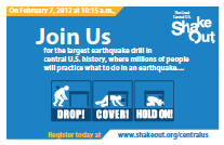 Central U.S. ShakeOut Postcard
