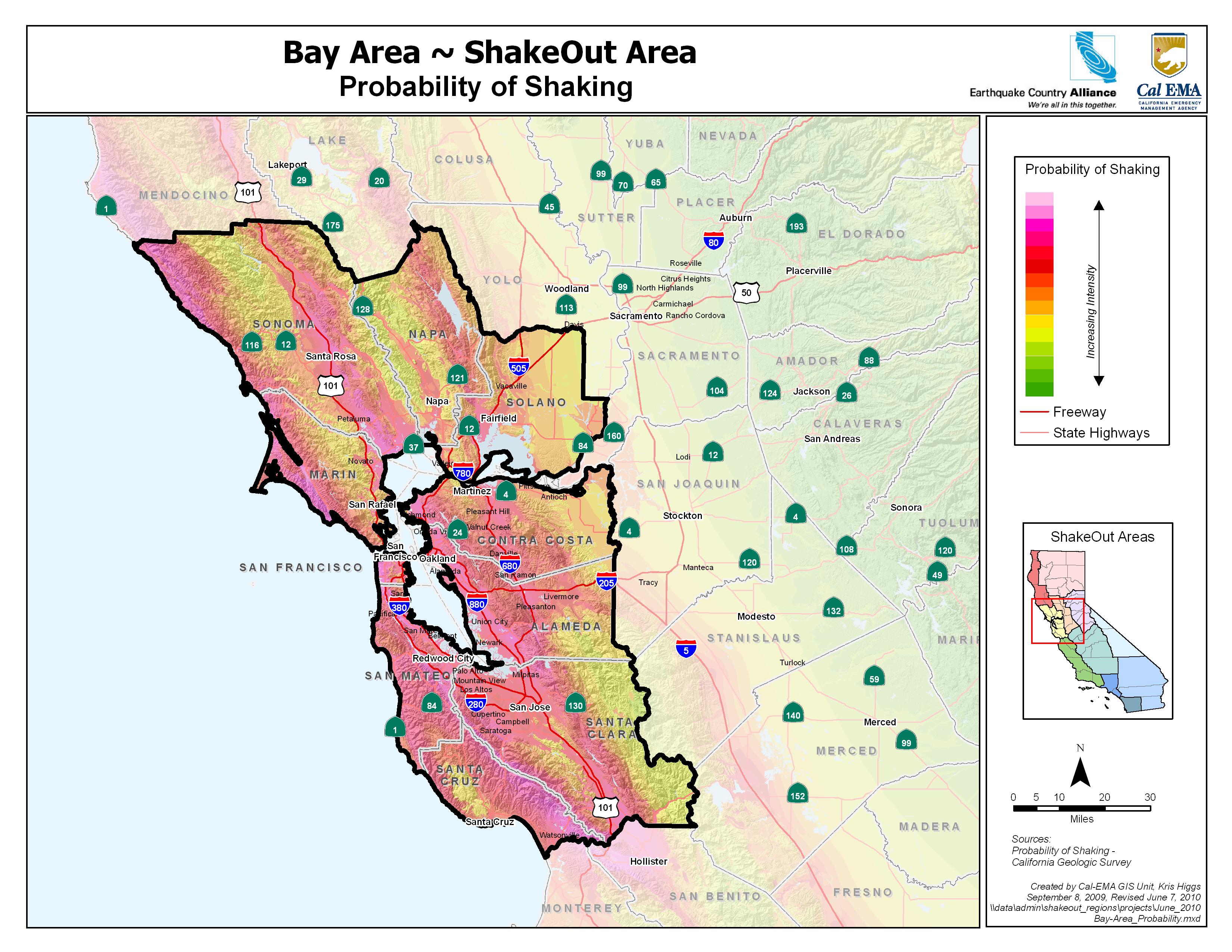 earthquake shaking potential bay area