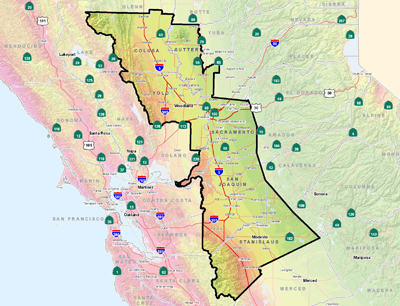 Central Valley (Delta) Area Shaking Potential