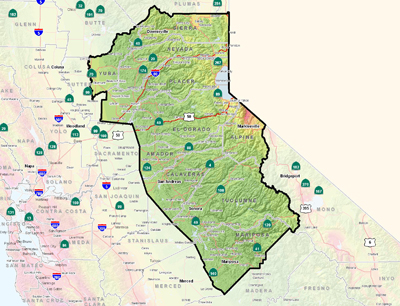 High Sierra Area Shaking Potential