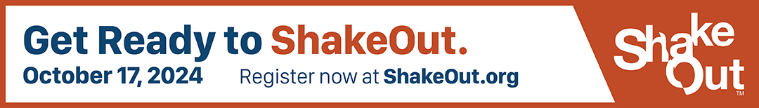 Get Ready ShakeOut promotional graphic.