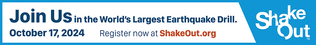 Join is in the world's largest Earthquake drill! Register at shakeout.org