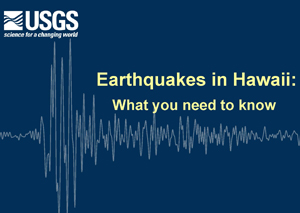 Earthquakes in Hawaii presentation first slide image