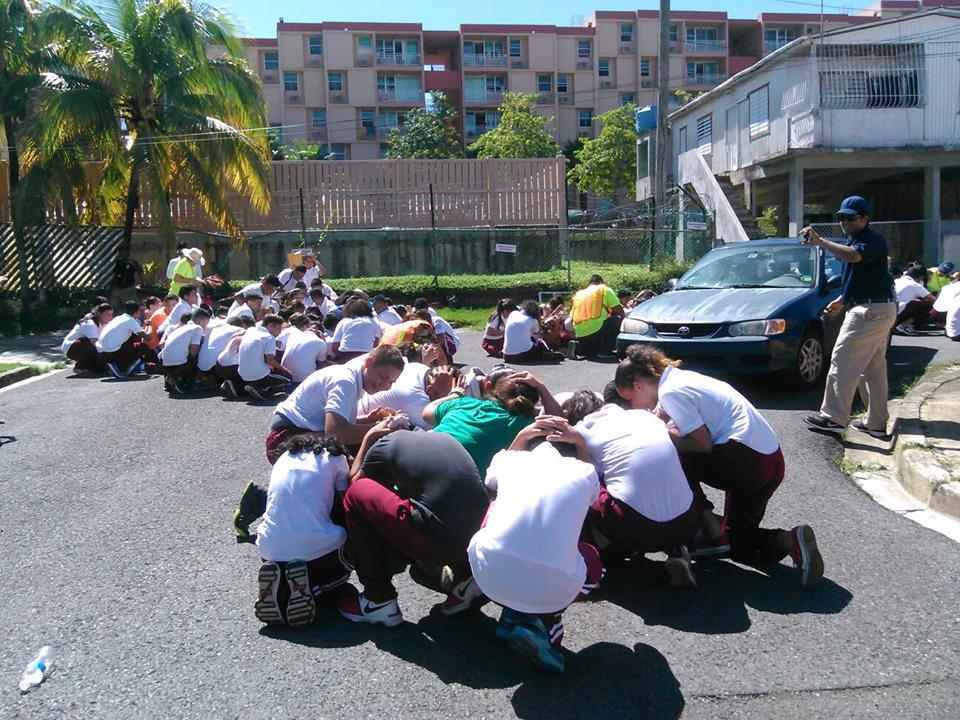 El Gran ShakeOut de Puerto Rico Fotos de la Puerto Rico ShakeOut